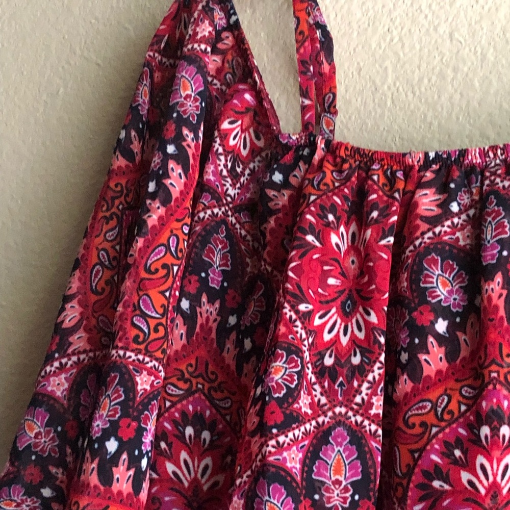 GLAMOUR FLORAL COLD SHOULDER DRESS - Picture 5 of 12